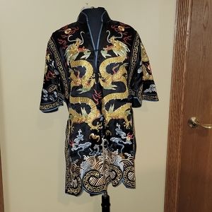 Exquisite jacket,  tunic length.  Probably XL -US